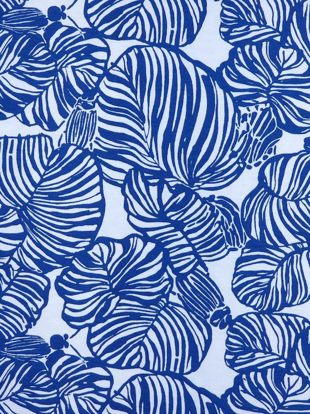 Lilly Pulitzer Cath Dress XXL Blue White Leaf Print Tie Sleeves Tropical Resort - Picture 3 of 12